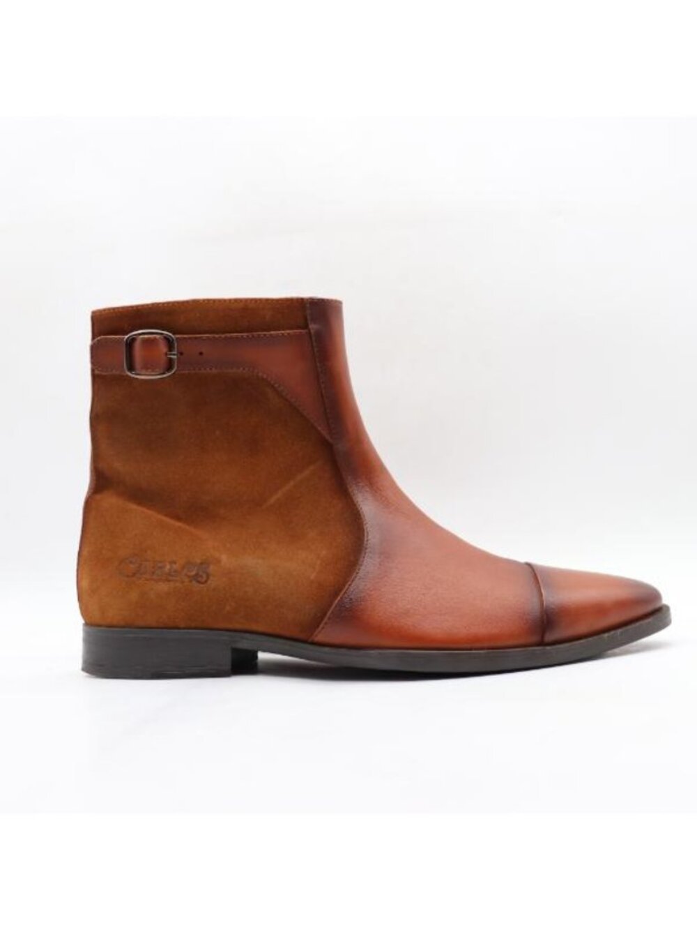 Carlos By Carlos Santana Boots Men's Size 11 Brown Leather Spirit Chelsea Ankle